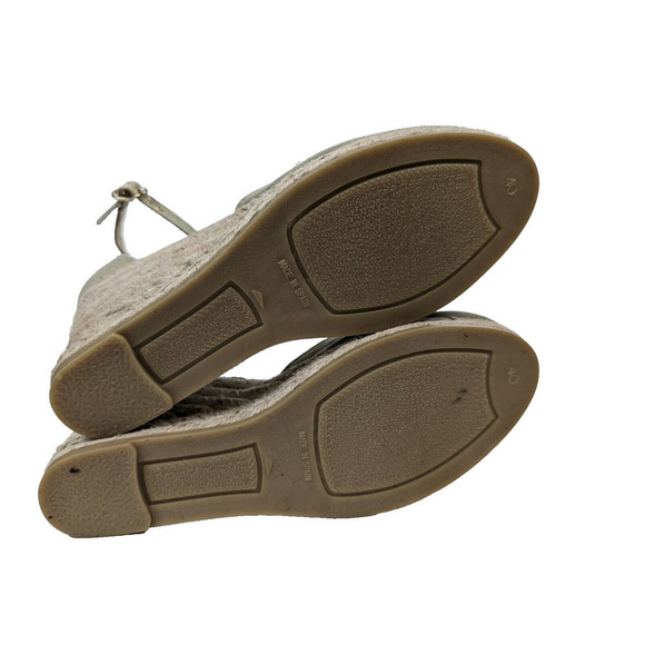 Viscata Estartit Limited Edition Canvas Espadrille Wedges Sage Green 40 US 9 - Picture 8 of 9